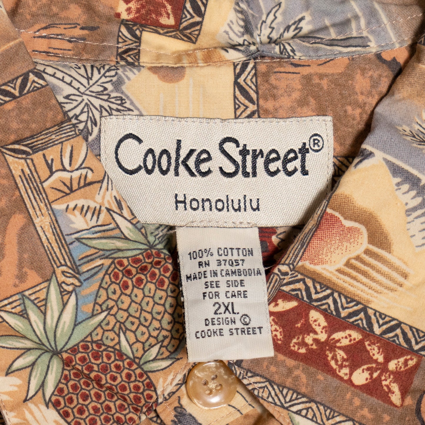 Cooke Street Tropic Kurzarmhemd, XXL