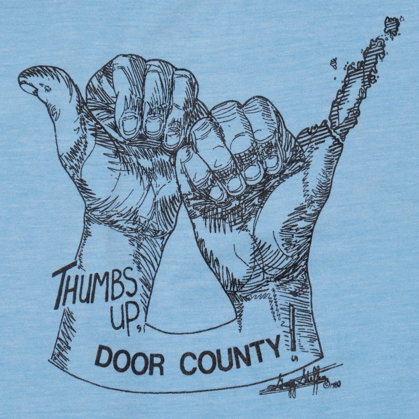 80s Door County T Shirt, S-M