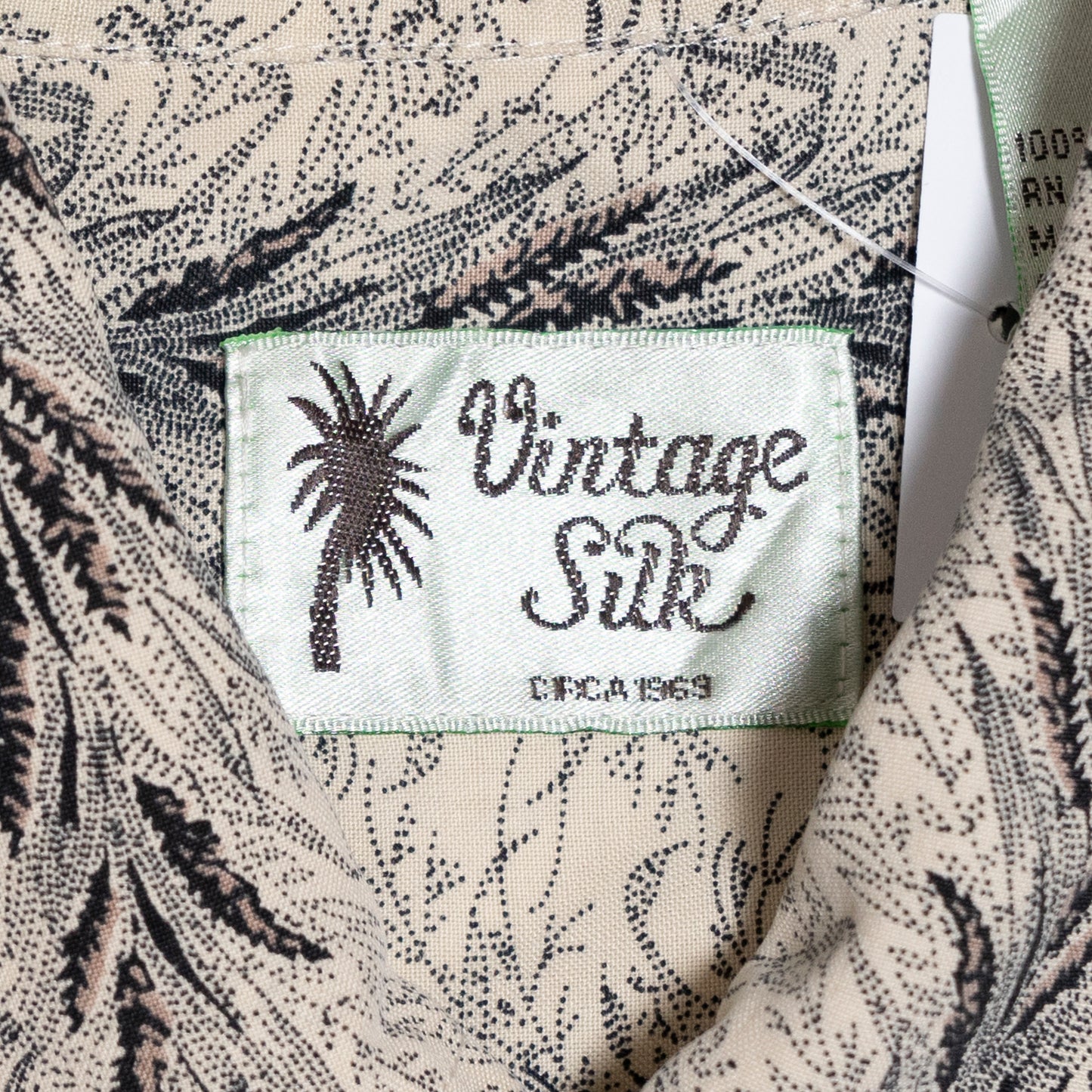 Pattern Silk Kurzarmhemd, M