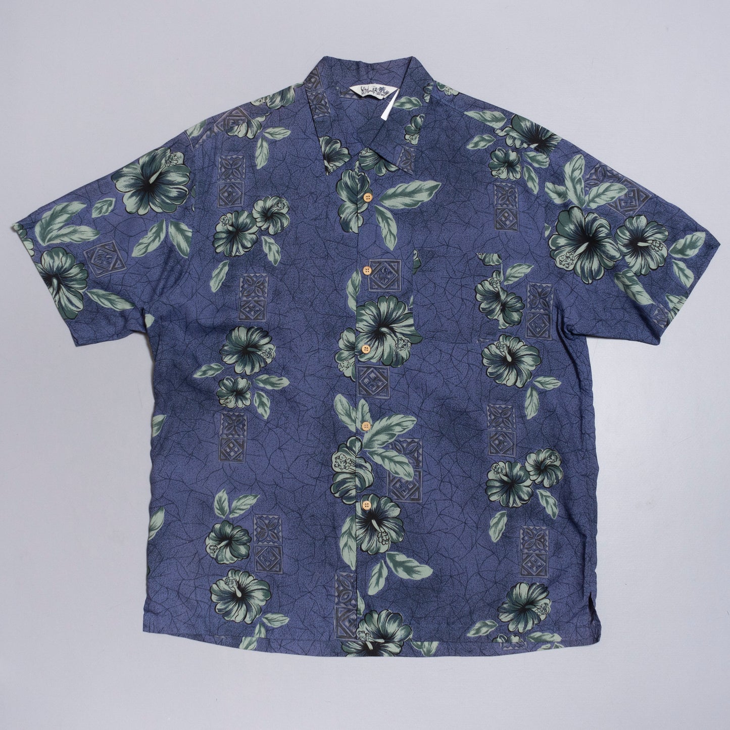 Jungle Storm Pattern Kurzarmhemd, L