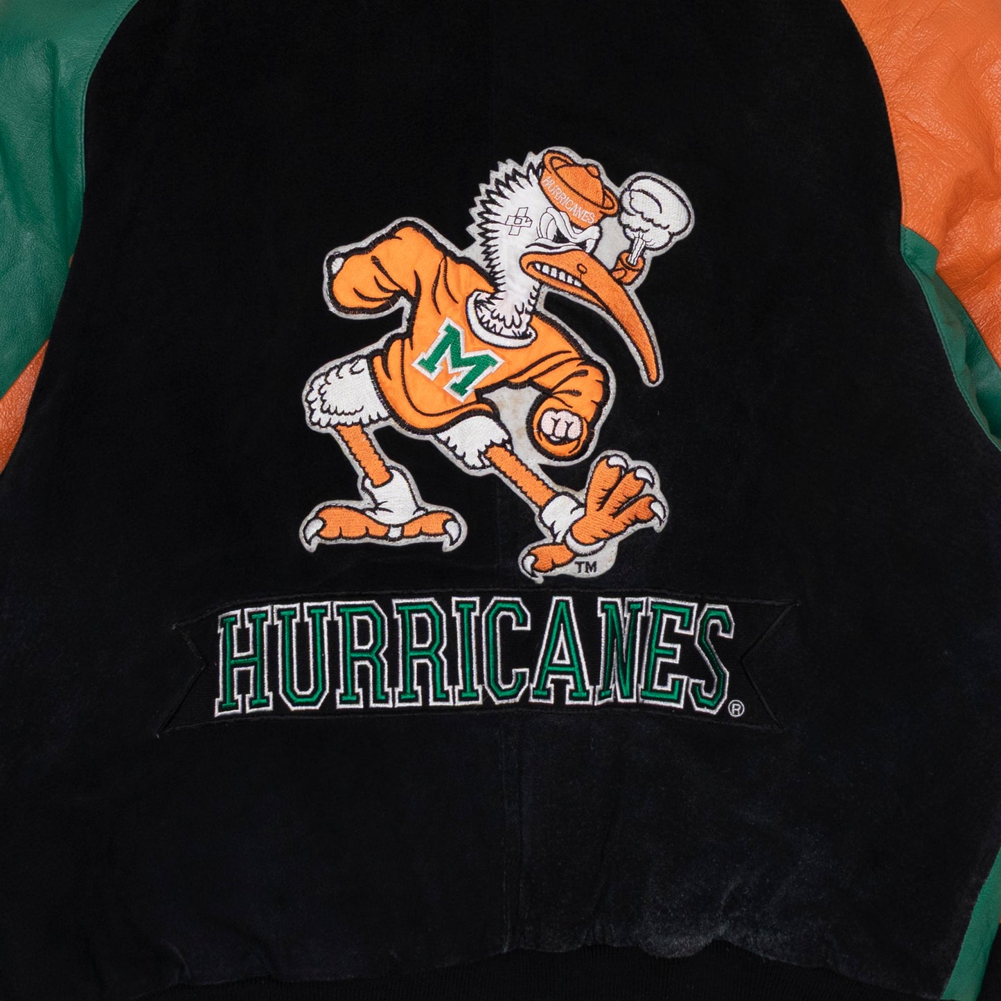 Miami Hurricanes Lederjacke, L