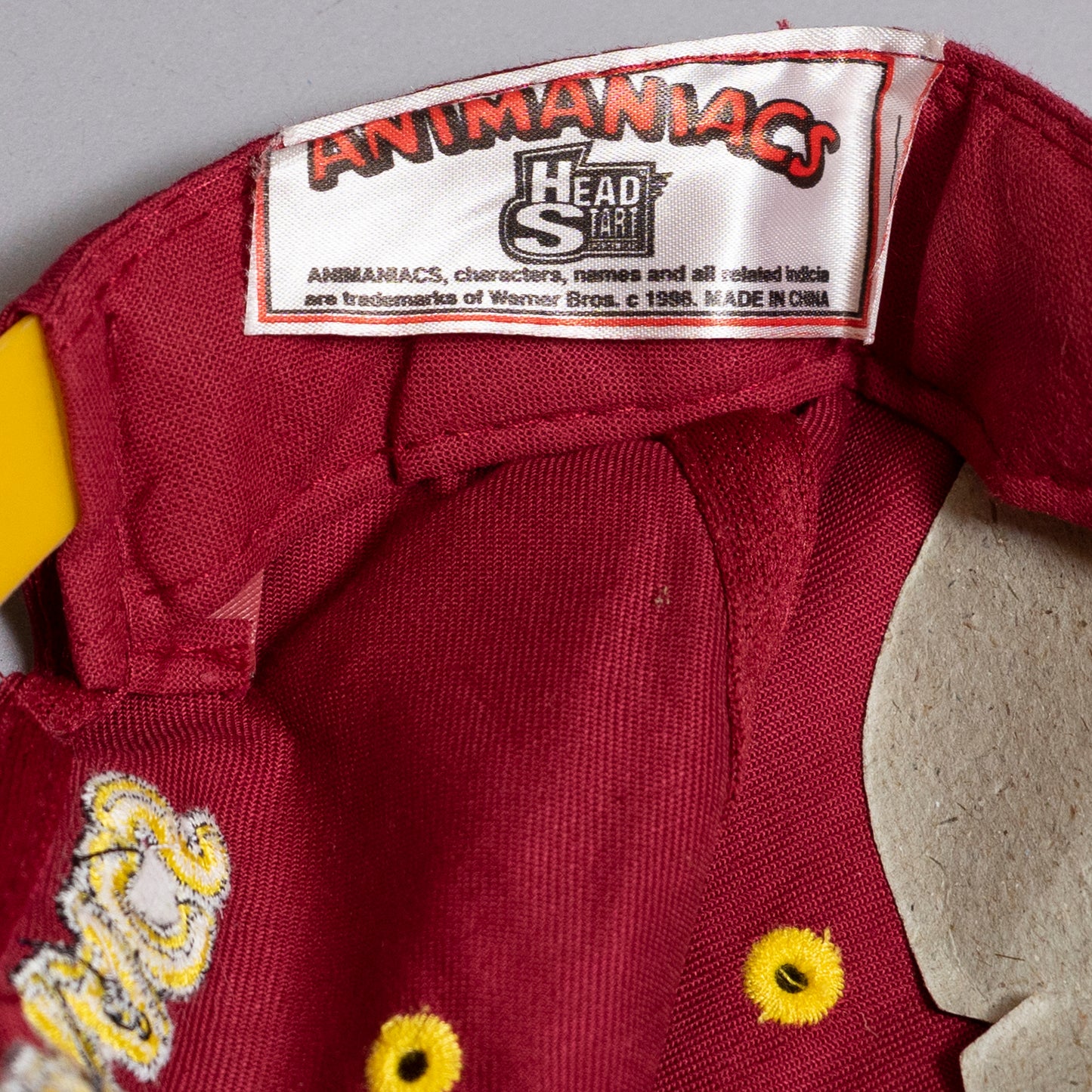 Animaniacs Red & Yellow Cap