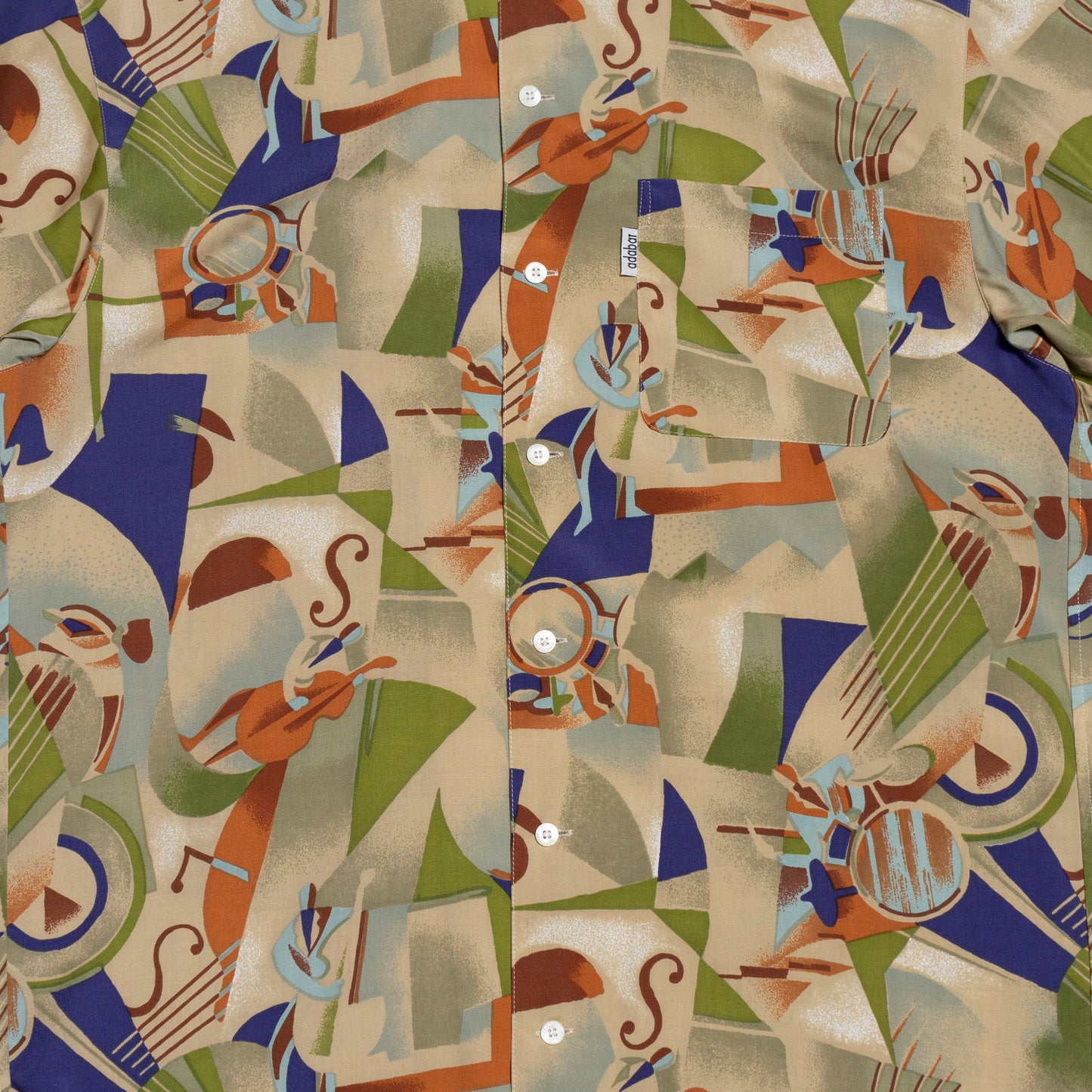 Adabar Abstract Kurzarmhemd, L
