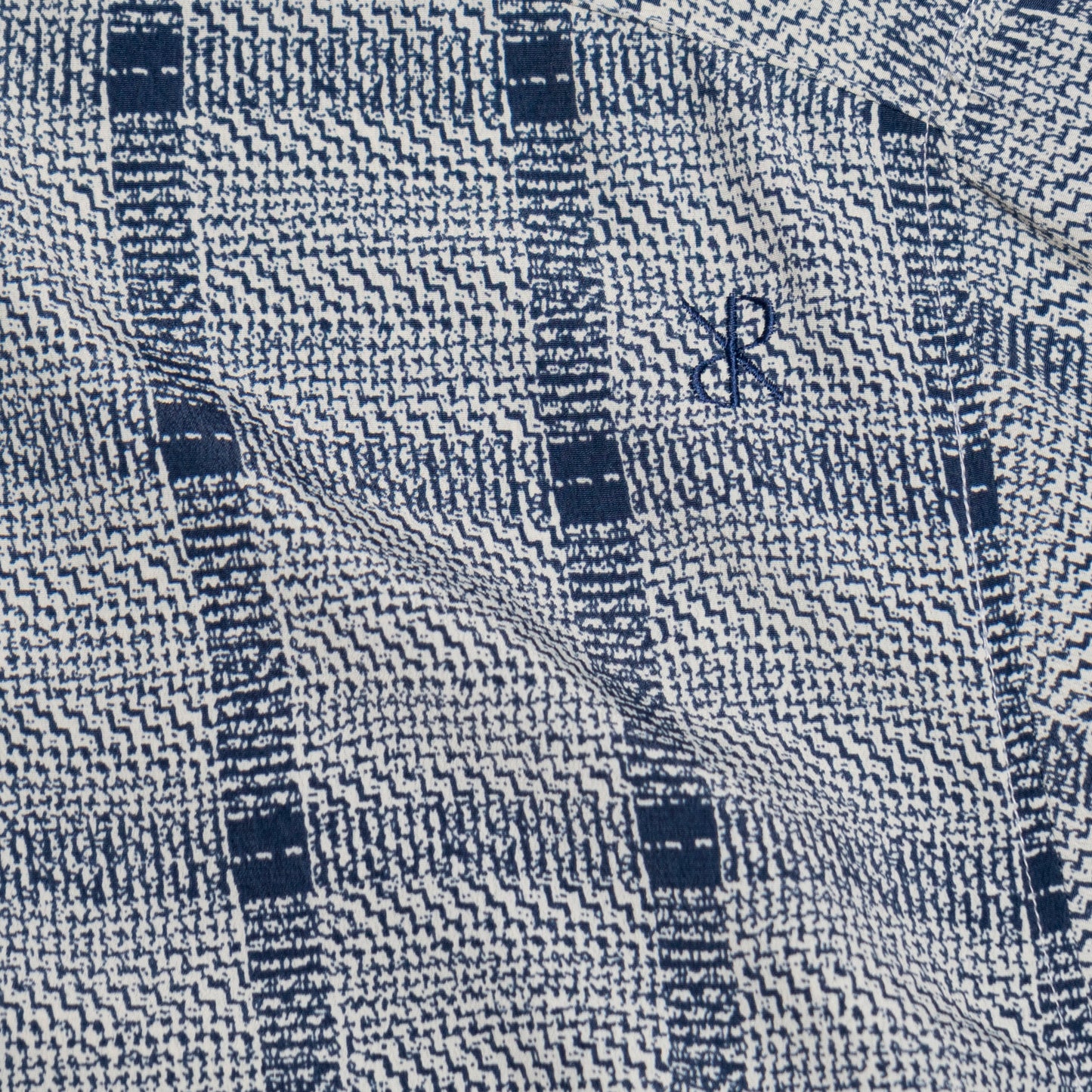 Pattern Kurzarmhemd, XL