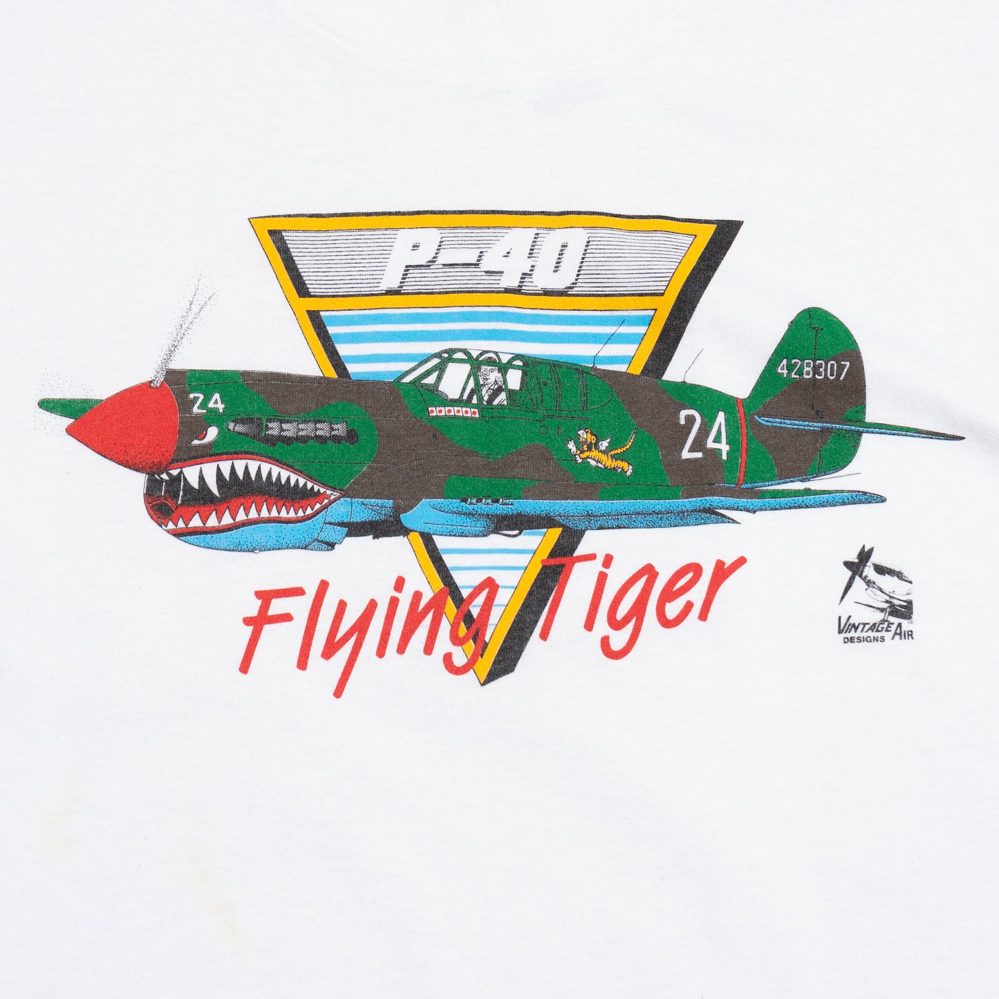 Flying Tiger P-40 T Shirt, M