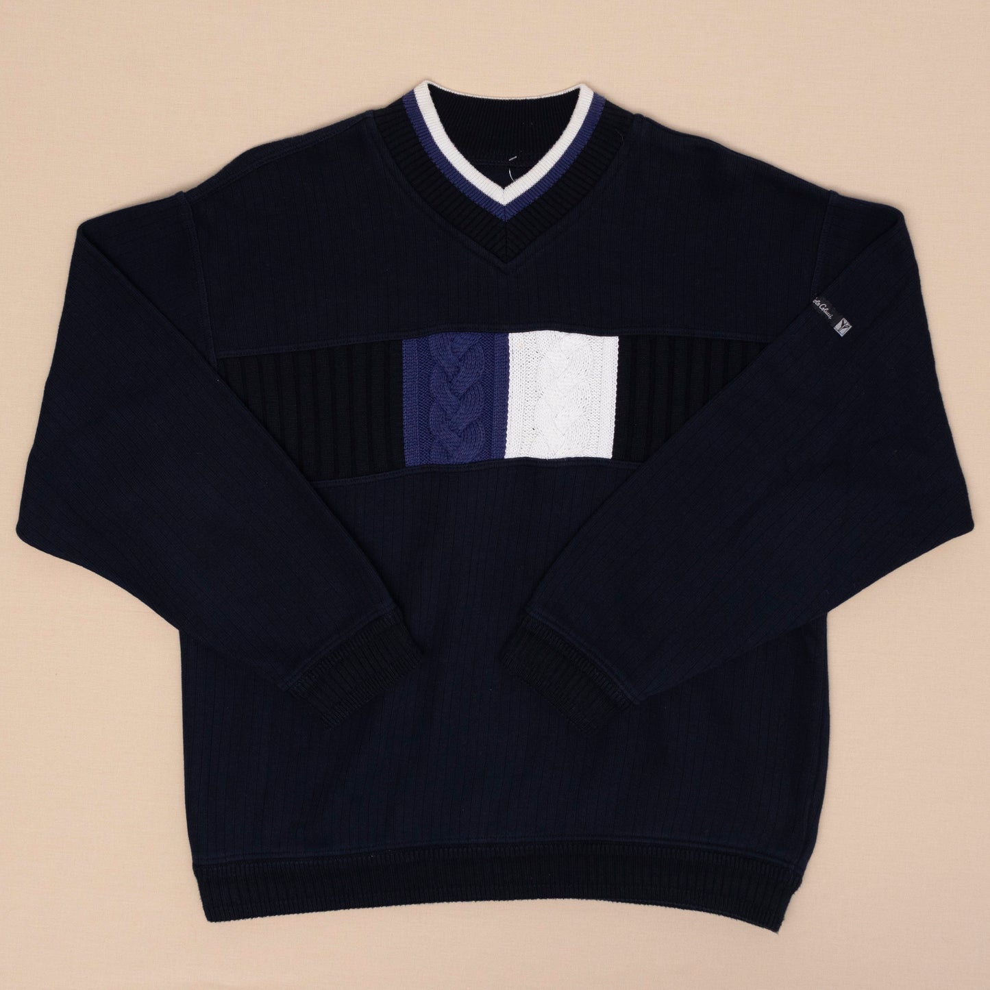 Carlo Colucci V Neck Strickpullover, L