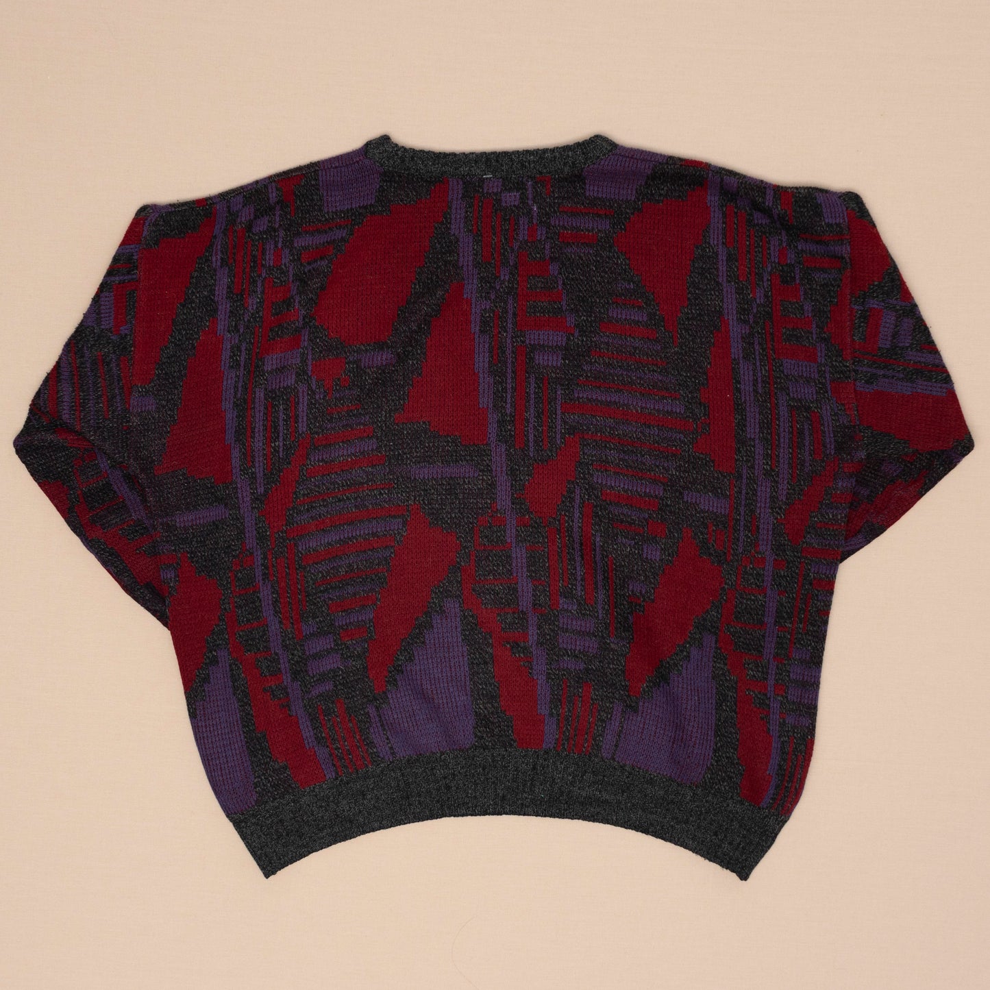 80s Pattern Strickpullover, M-L