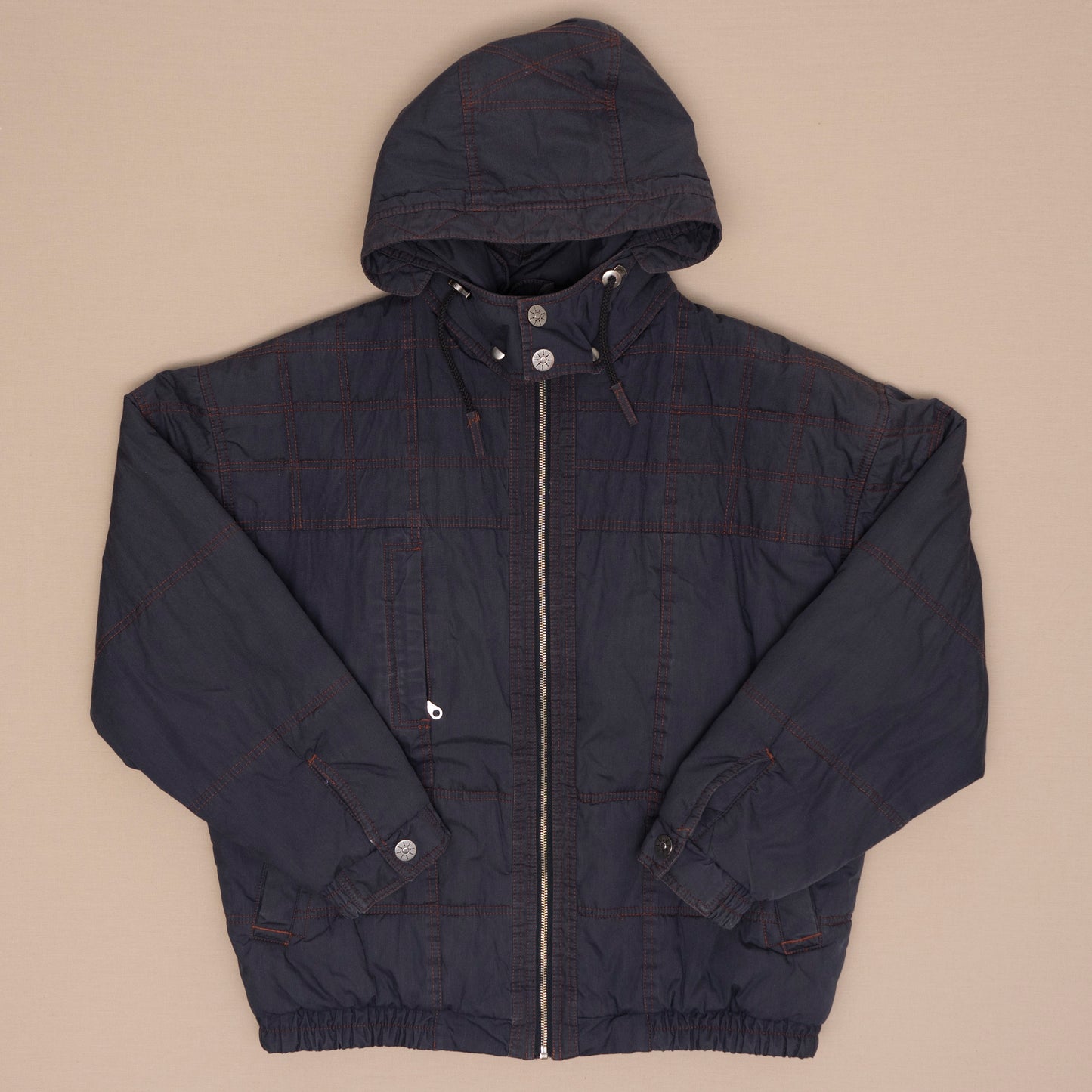Hooded Pufferjacke, L