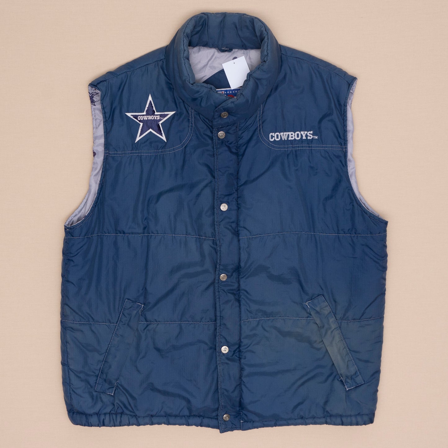 Dallas Cowboys Puffer Weste, XL