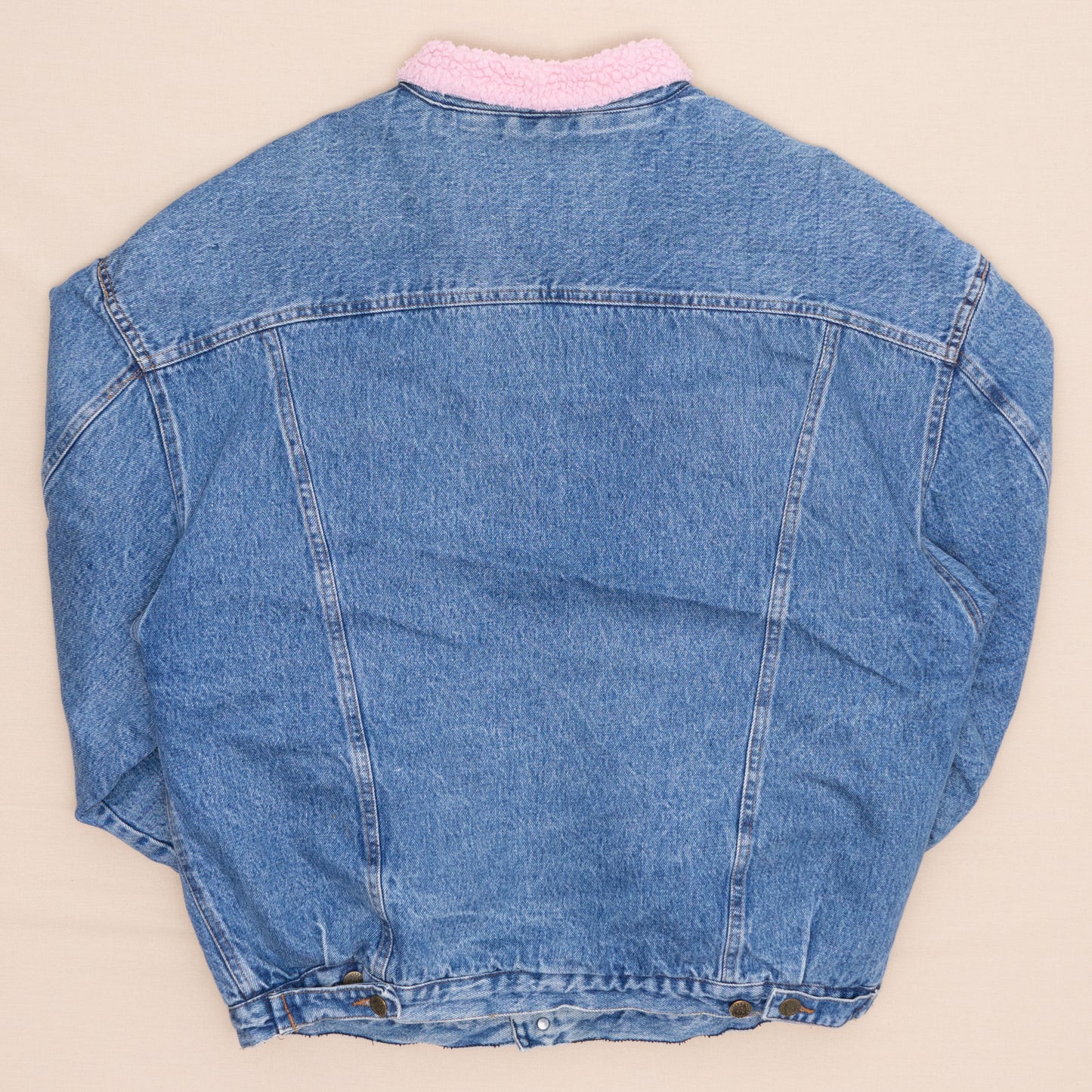 Checker Sherpa Jeansjacke, XXL