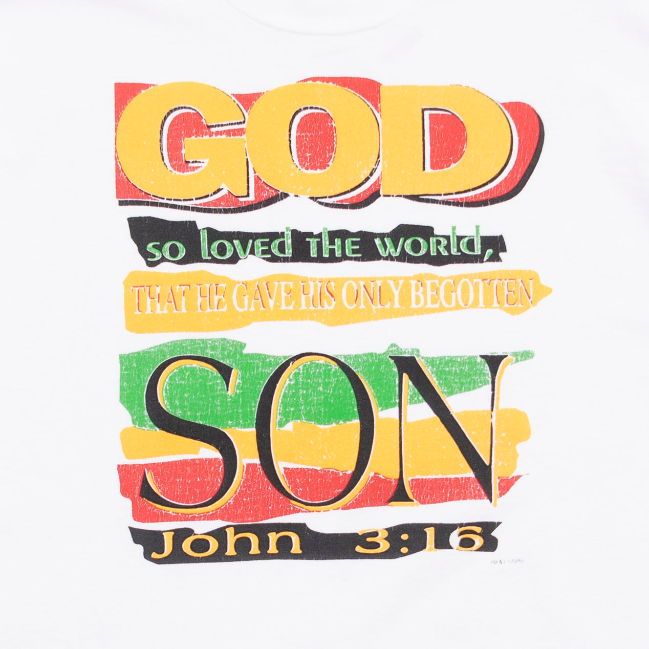 John 3:16 T Shirt, L