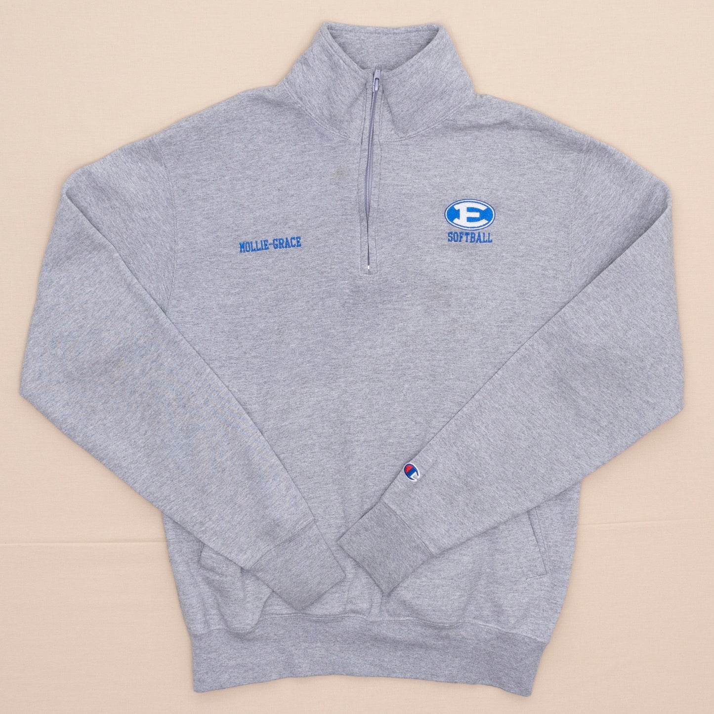 Softball Quarterzip Sweater, S