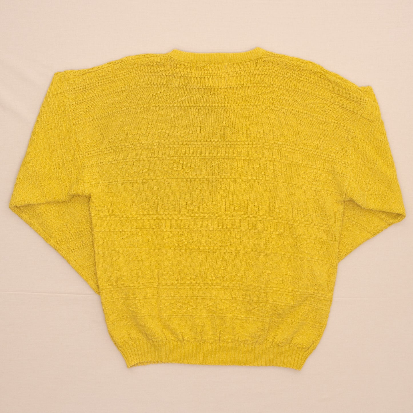 Sonnengelb Strickpullover, L