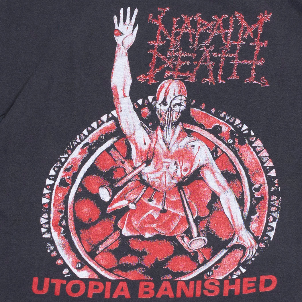 Napalm Death Utopia Banished T Shirt, M-L