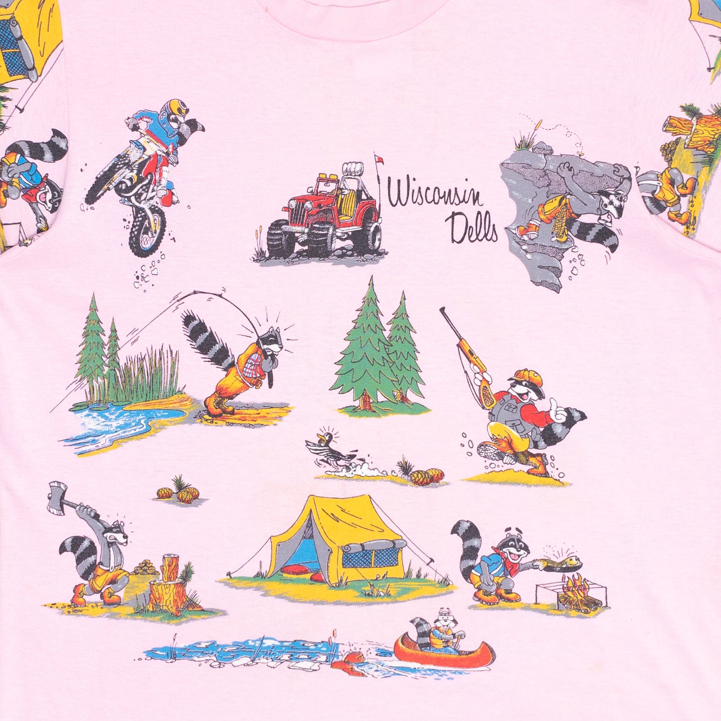 Wisconsin Dells Souvenir AOP T Shirt, L