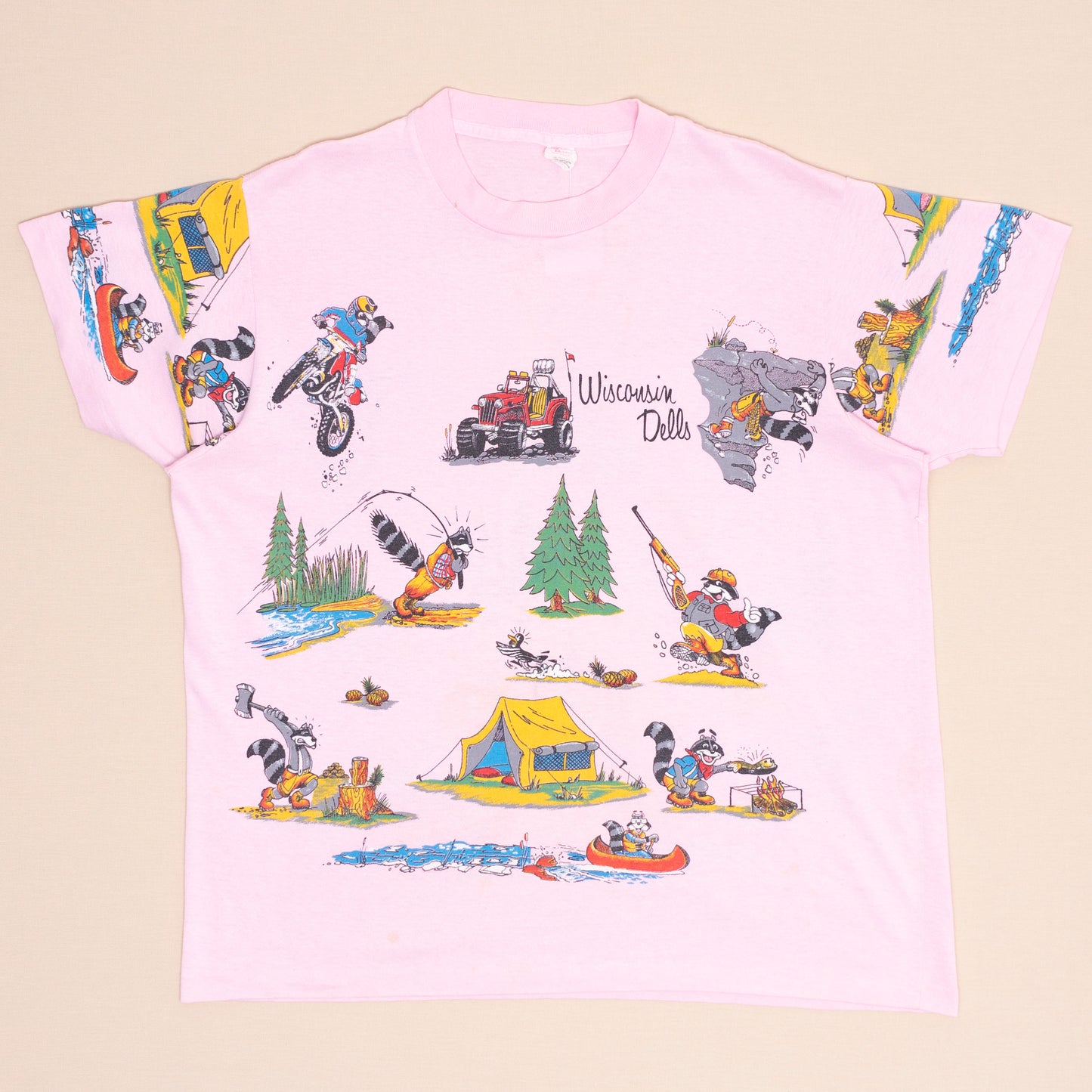 Wisconsin Dells Souvenir AOP T Shirt, L