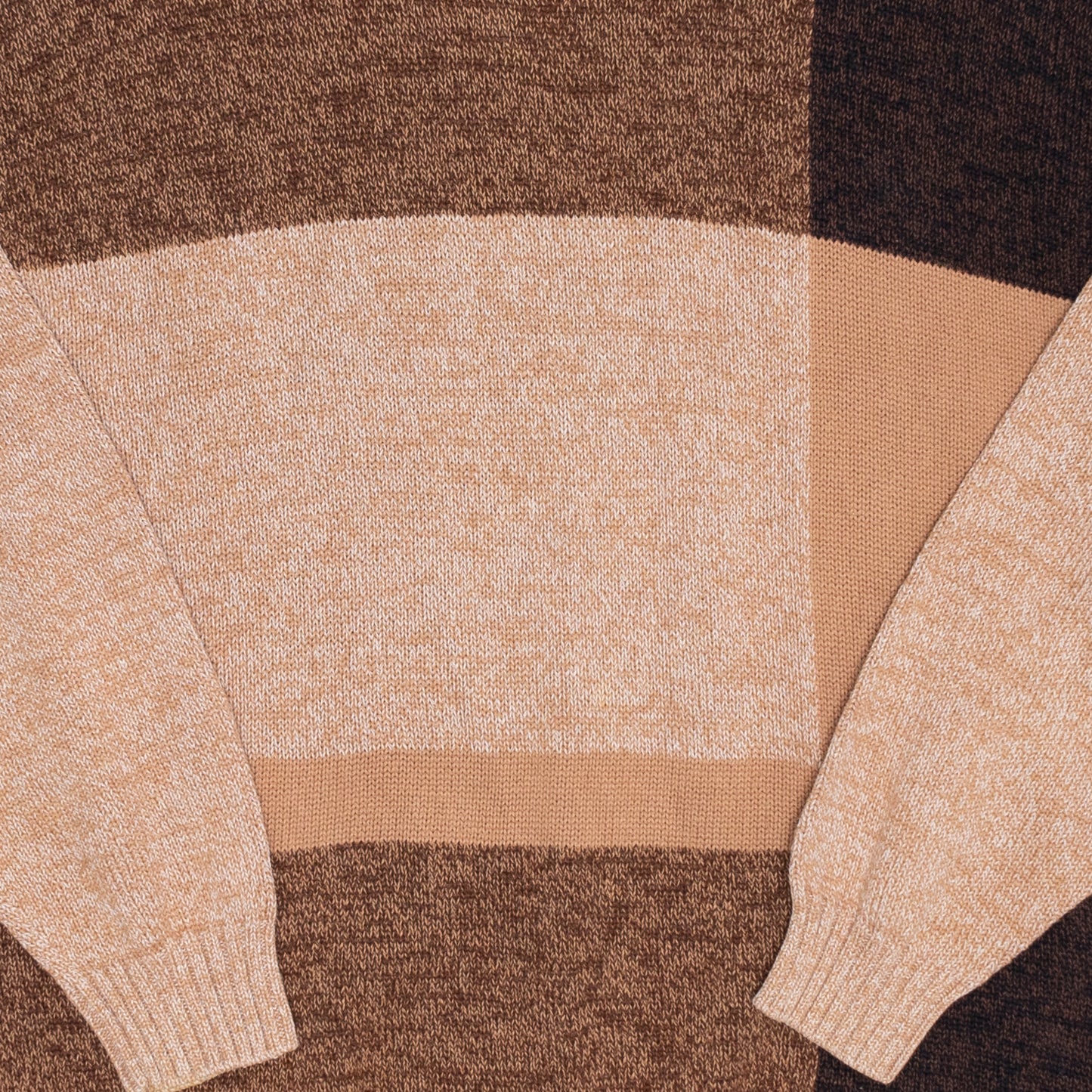 Tonal Colorblock Strickpullover, L