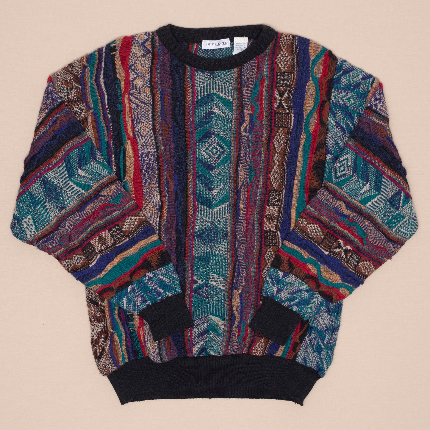 Crazy Pattern Strickpullover, L