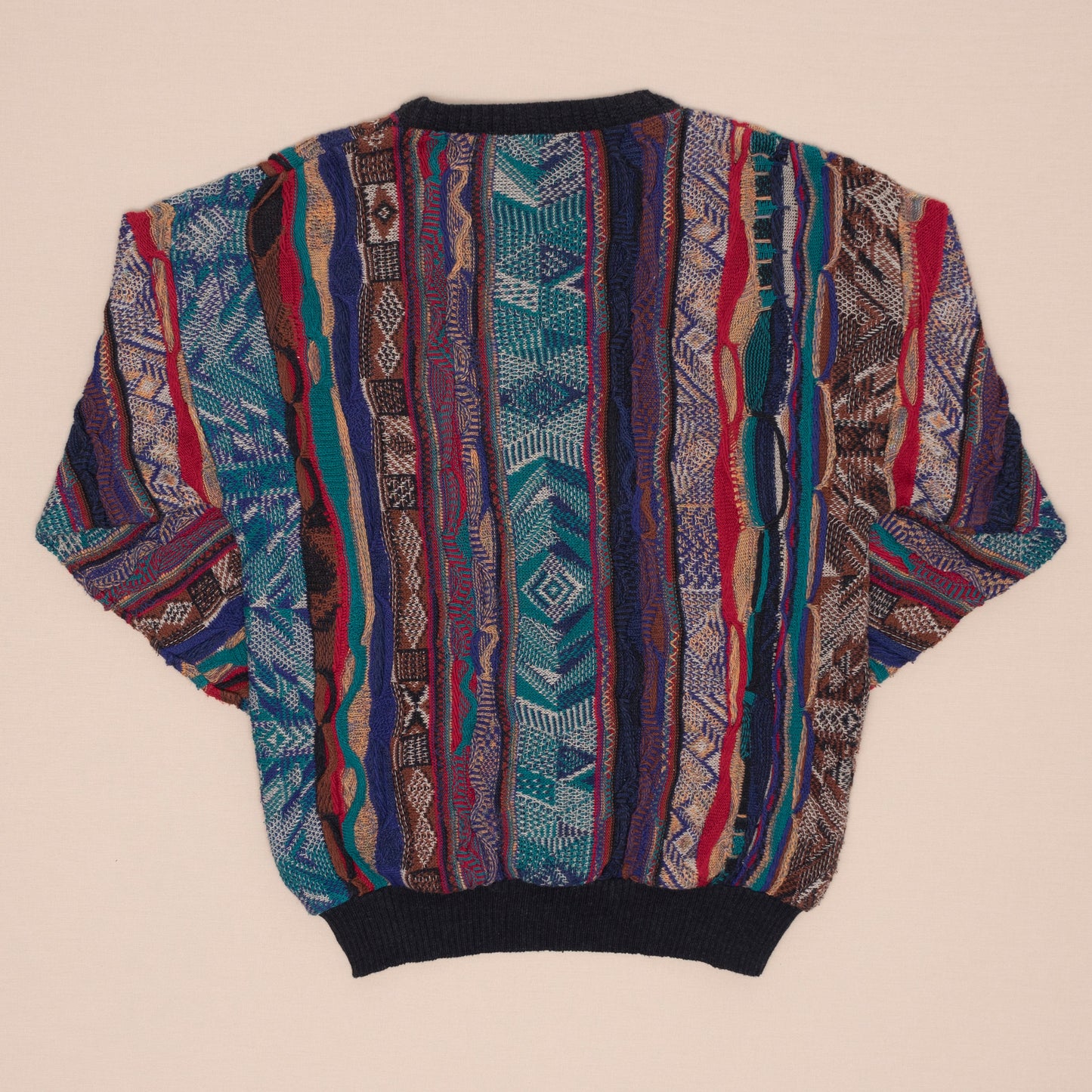 Crazy Pattern Strickpullover, L