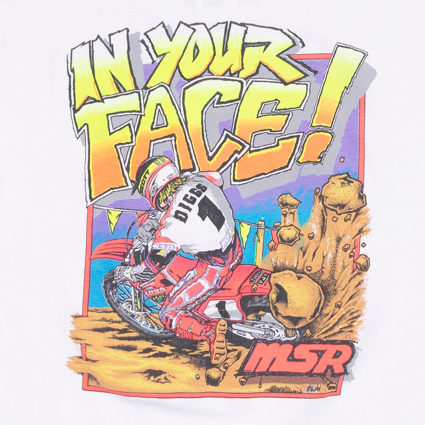 In Your Face MSR Motocross T Shirt, XL