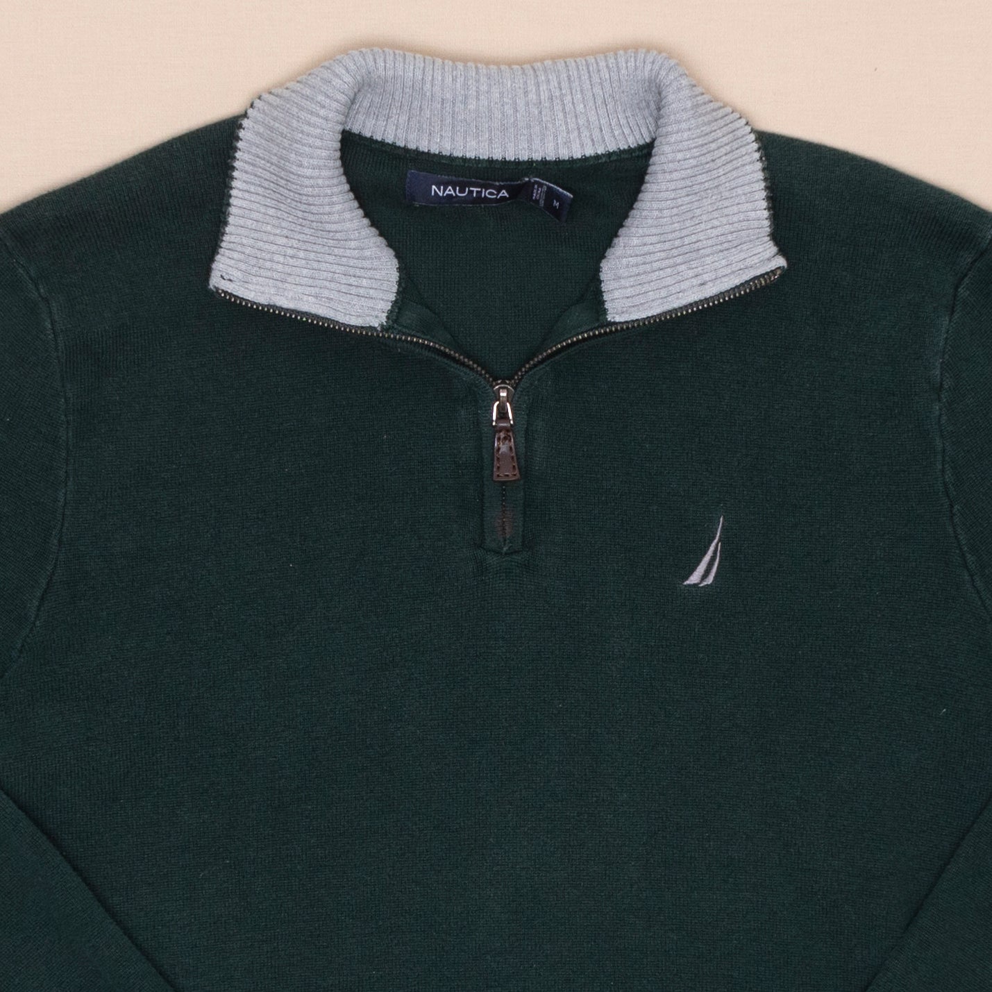 Nautica Quarterzip Strickpullover, M