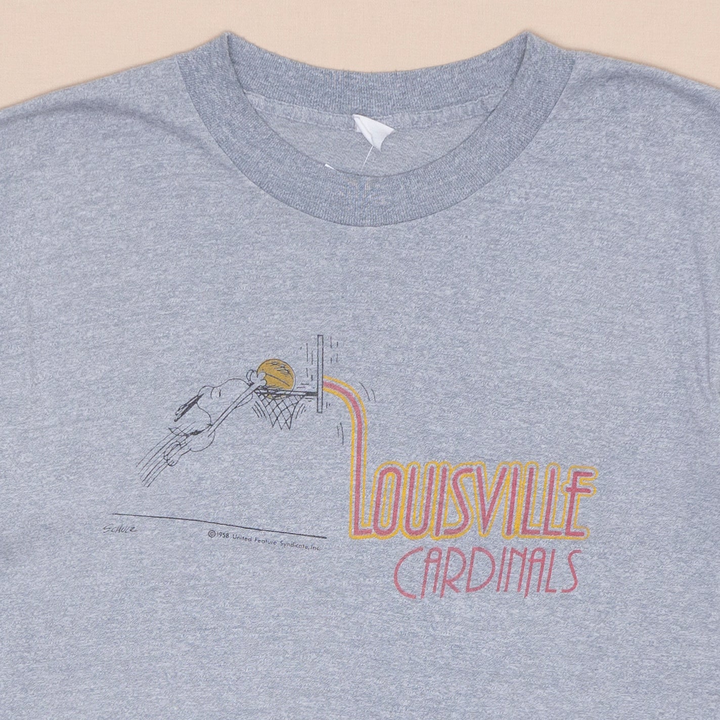 80s Louisville Cardinals Snoopy T Shirt, M