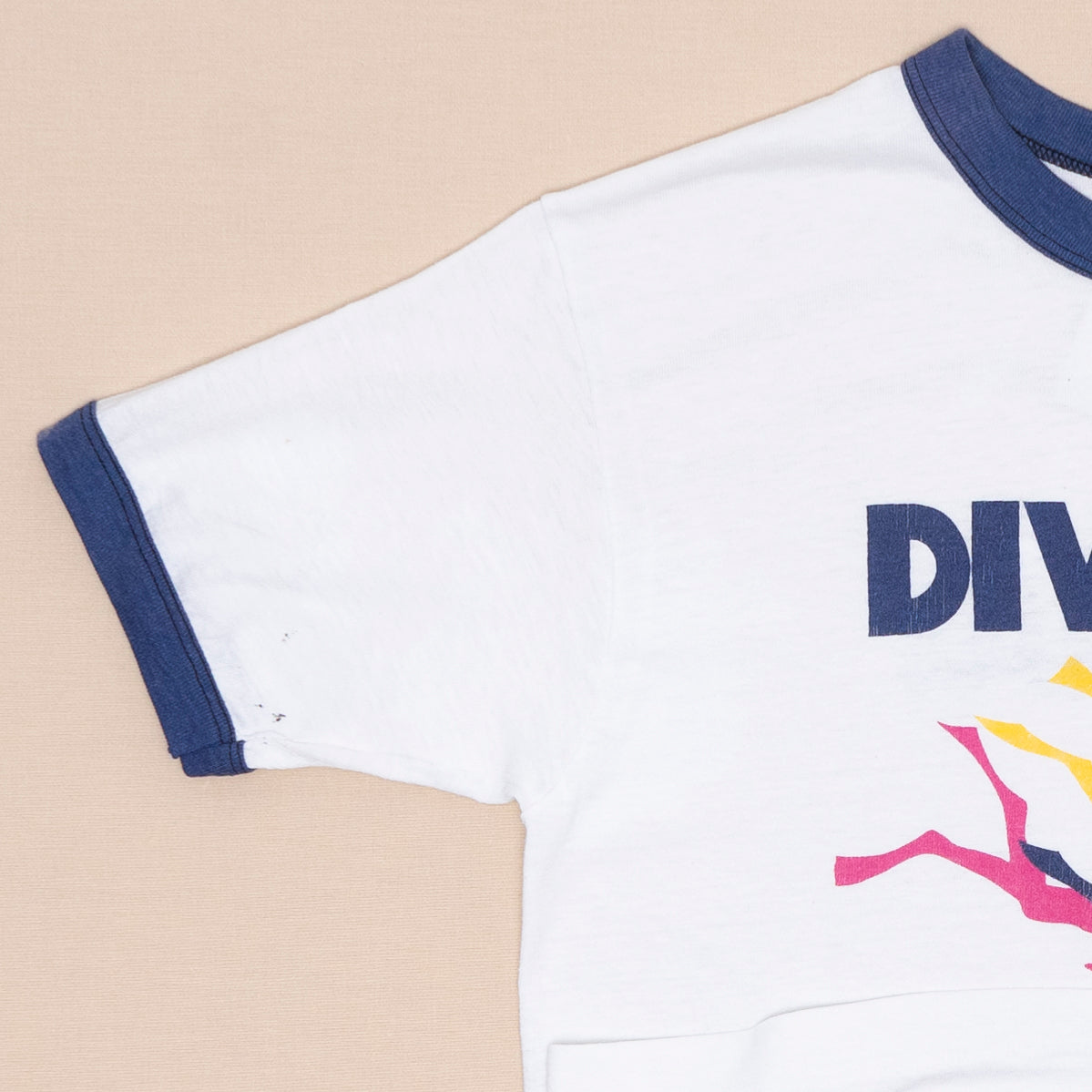 70s Norway Diving Ringer T Shirt, XS