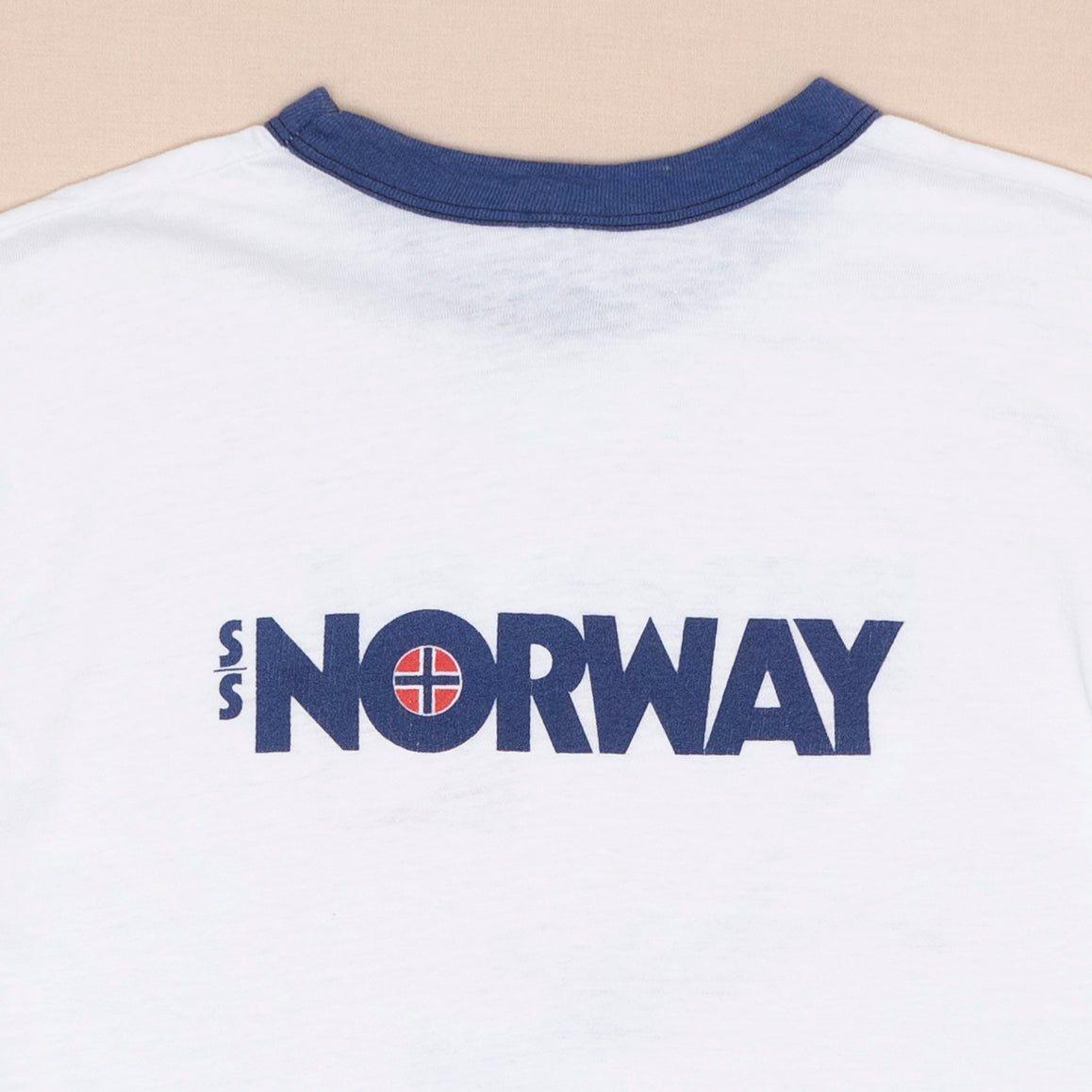 70s Norway Diving Ringer T Shirt, XS