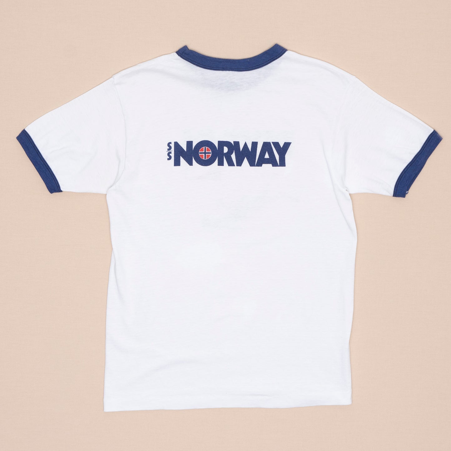 70s Norway Diving Ringer T Shirt, XS