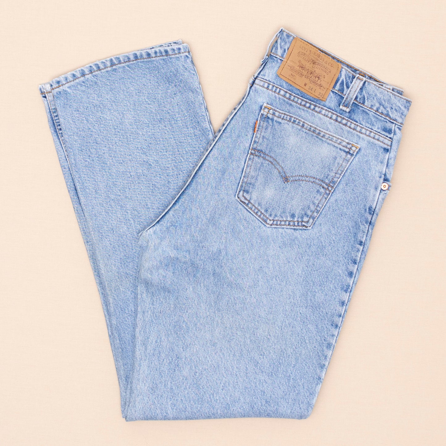 Levis 517 Orange Tab Jeans, 34/32