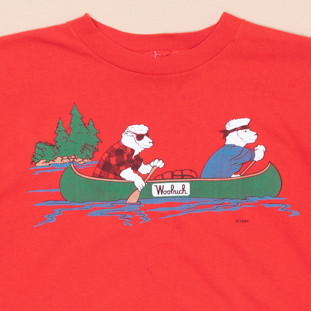 80s Woolrich Canoe T Shirt, M