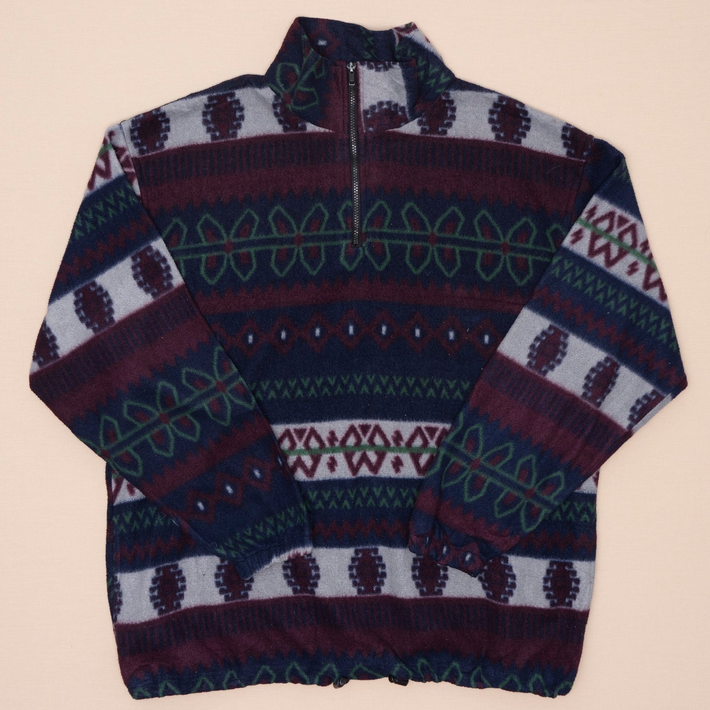 Pattern Quarterzip Fleece, XL
