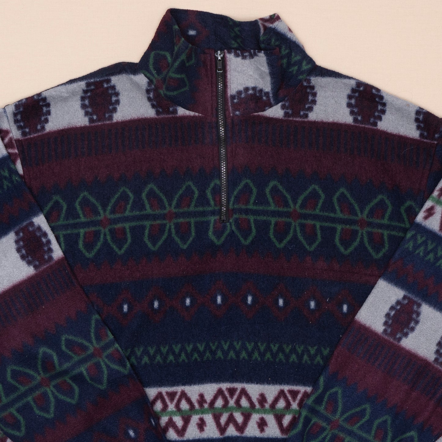 Pattern Quarterzip Fleece, XL