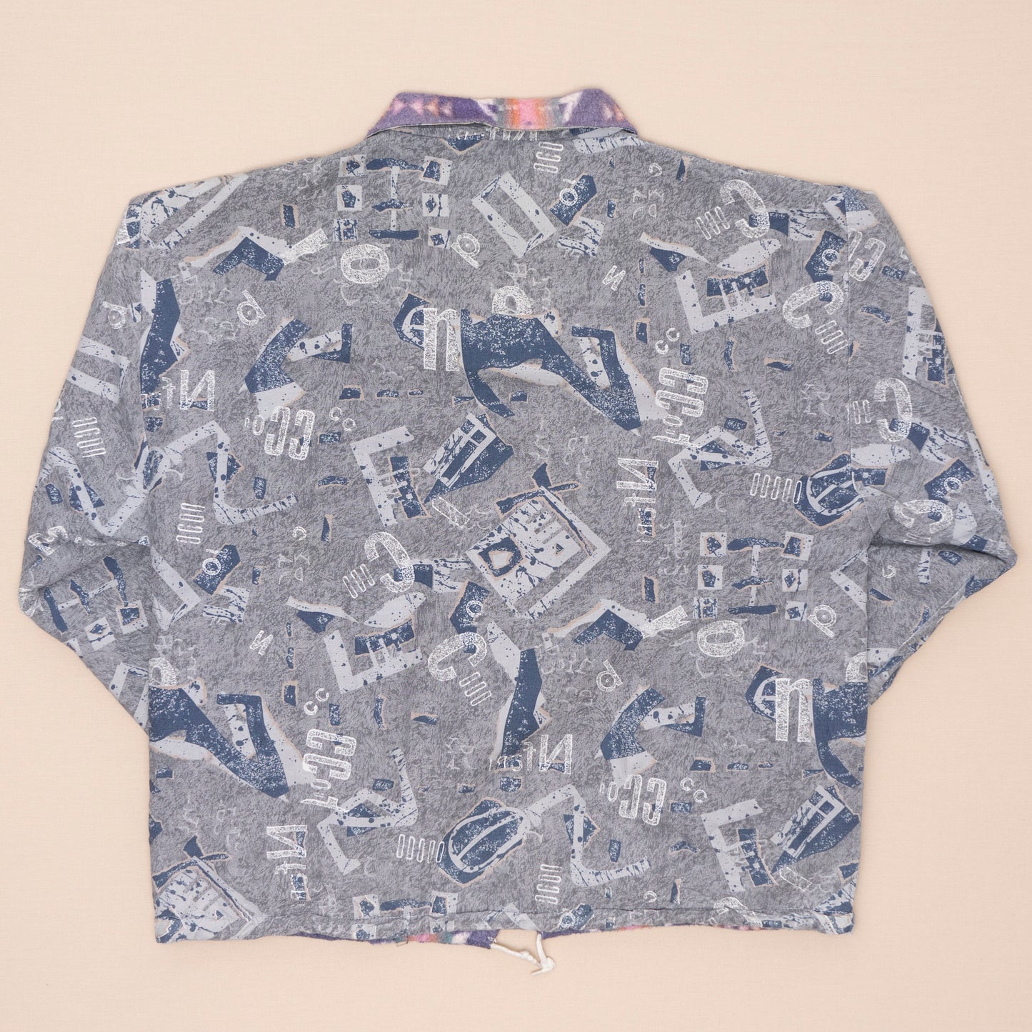 Pattern Fleece Wendejacke, L