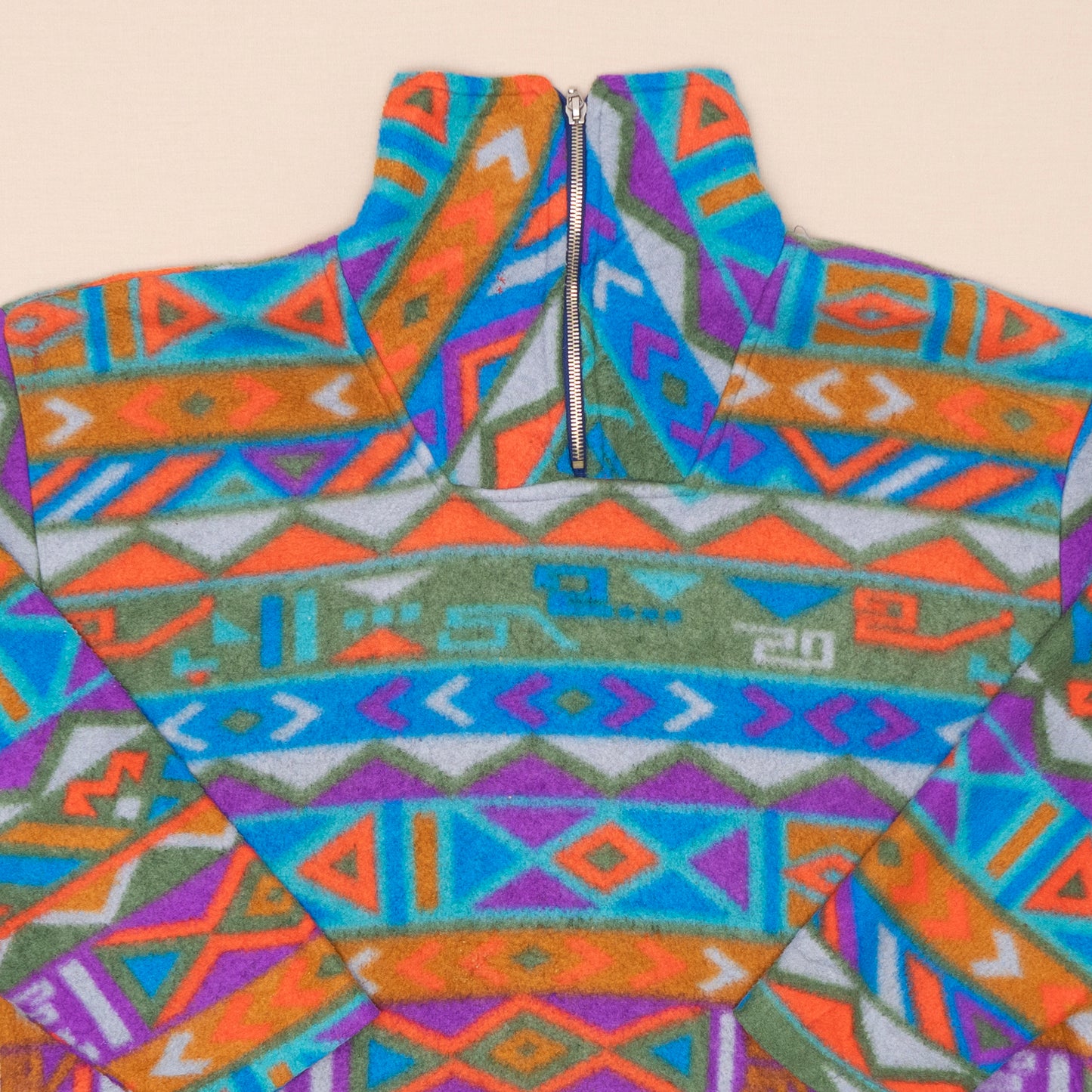 Pattern Quarterzip Fleece, M-L