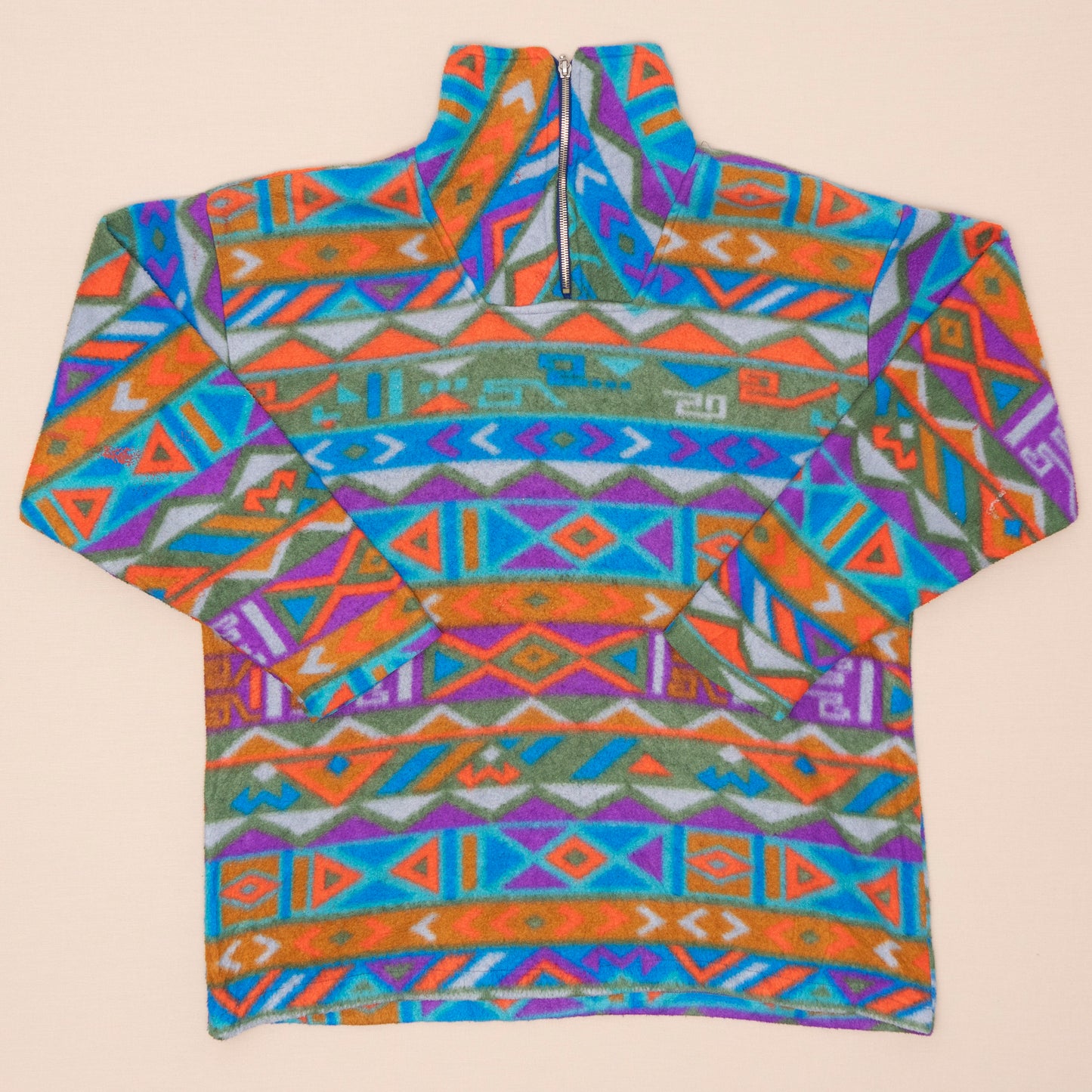 Pattern Quarterzip Fleece, M-L