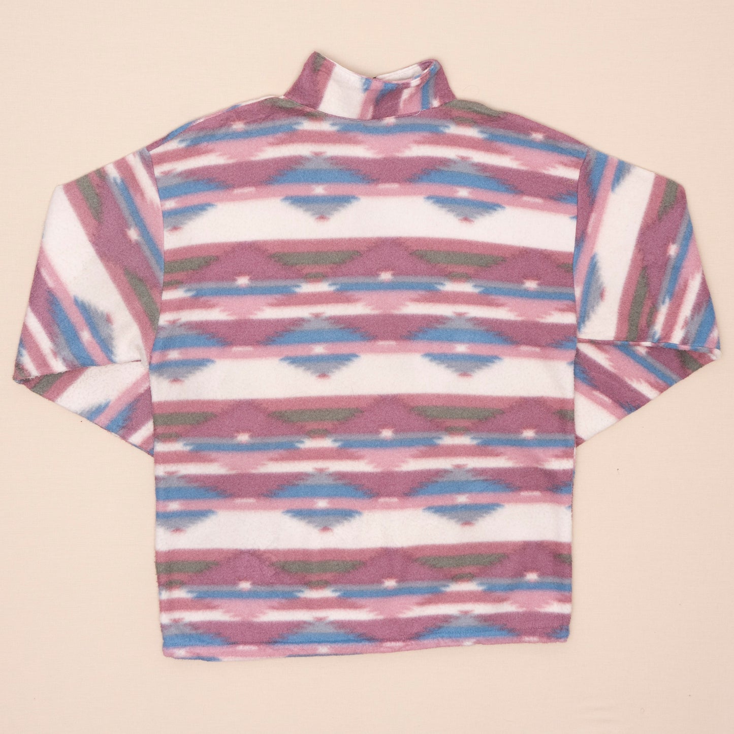 Striped Quarterzip Fleece, M