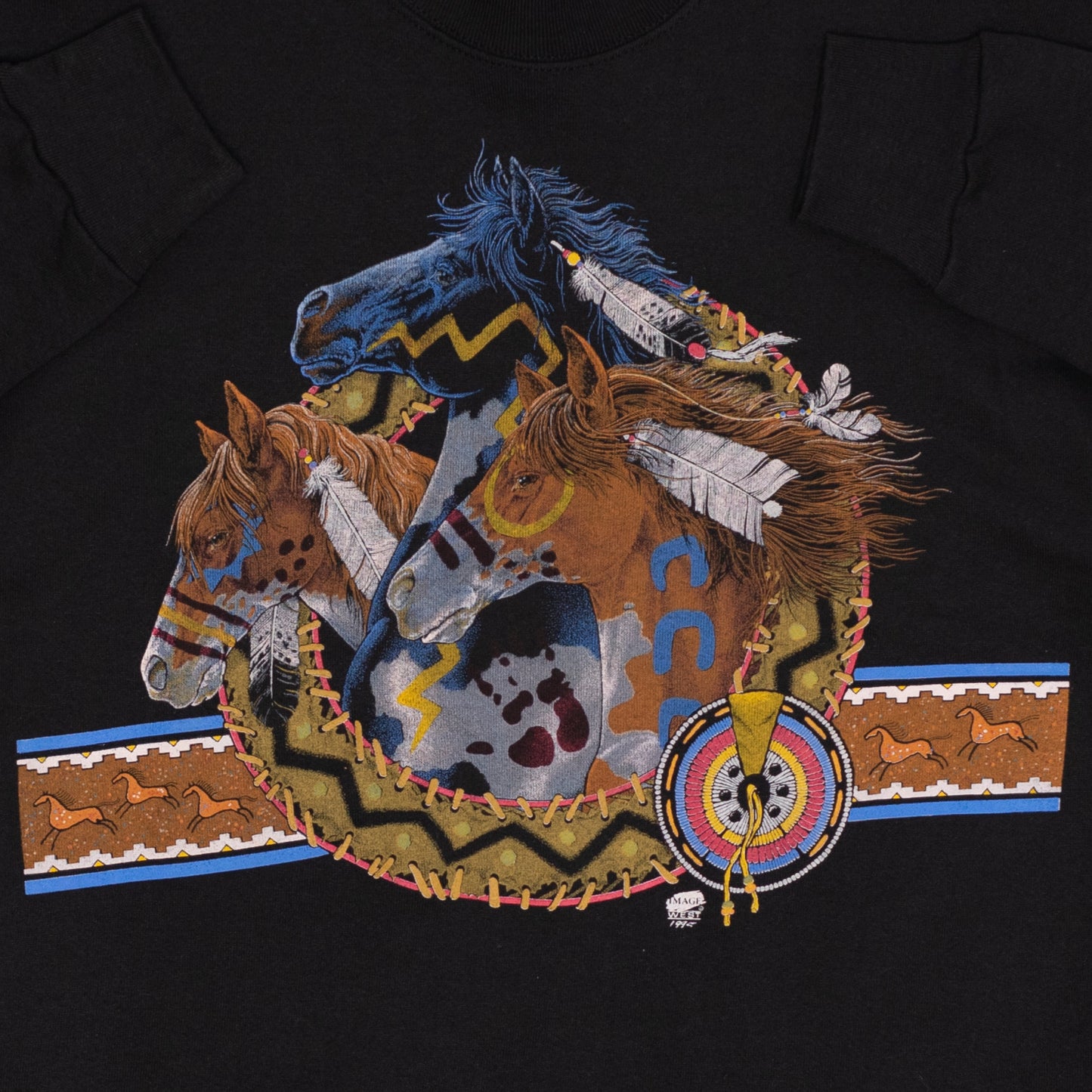 Deadstock Native American Horse Sweater