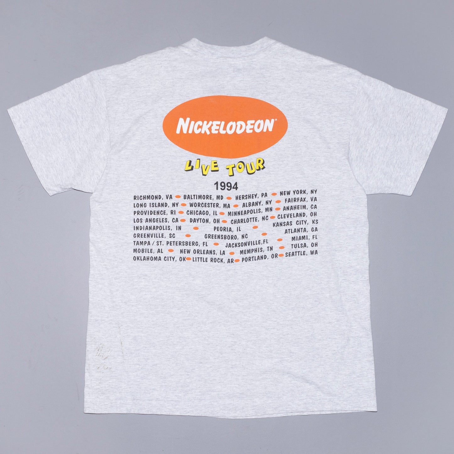 Nickelodeon Guts Tour T Shirt, XL