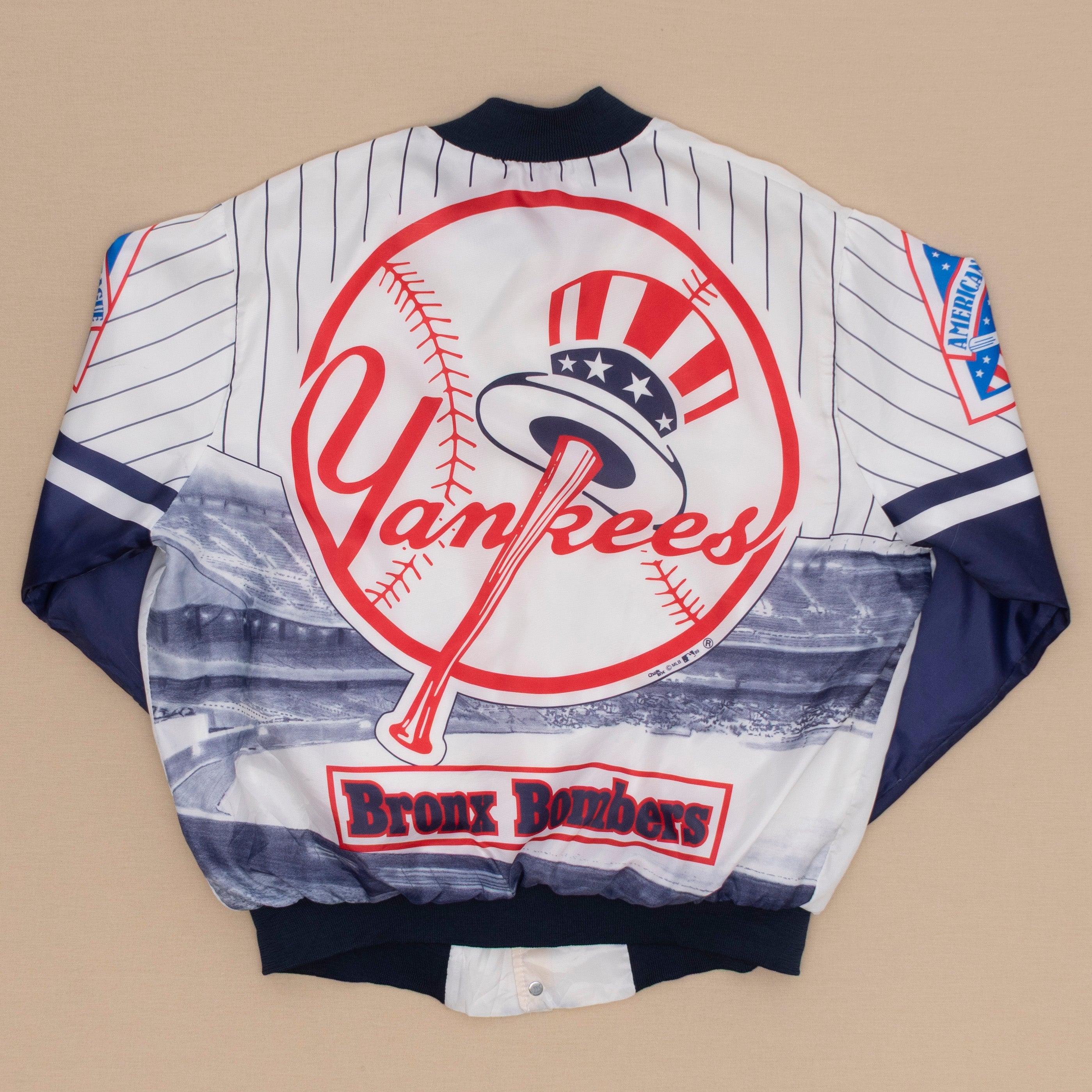 80s NY Yankees Chalk Line Jacke, L