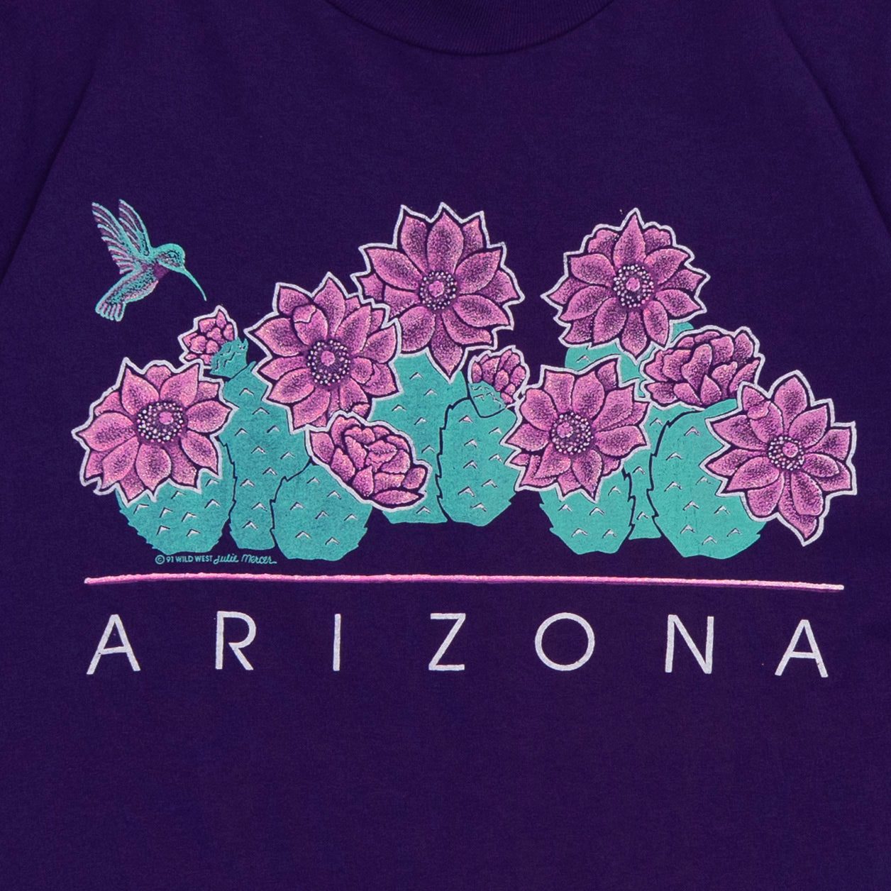 Arizona Cacti T Shirt, L