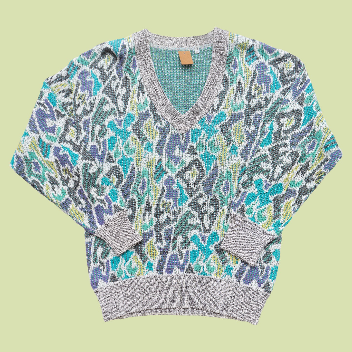 V Neck Strickpullover, S-M