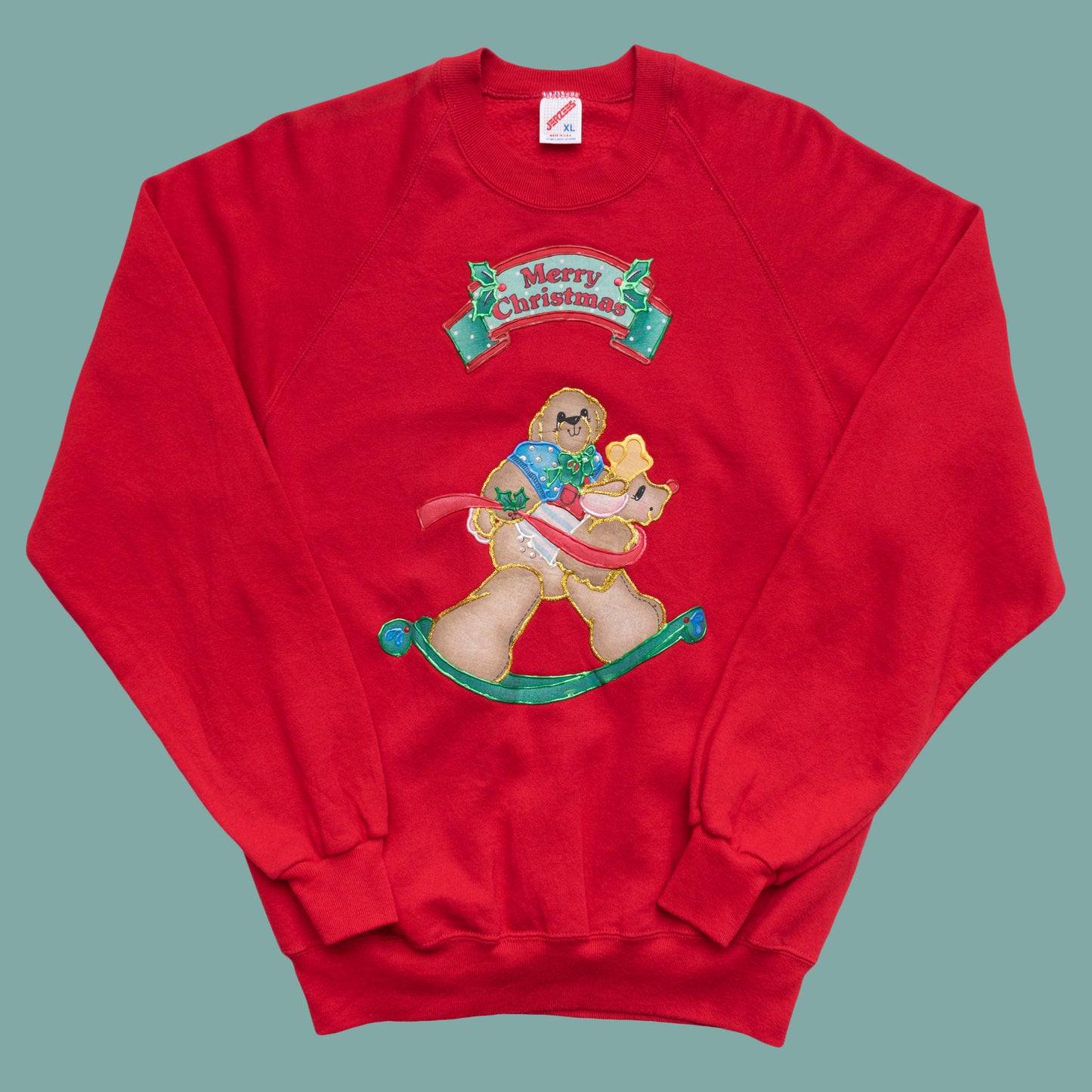 Hand Painted Weihnachts Sweater, M
