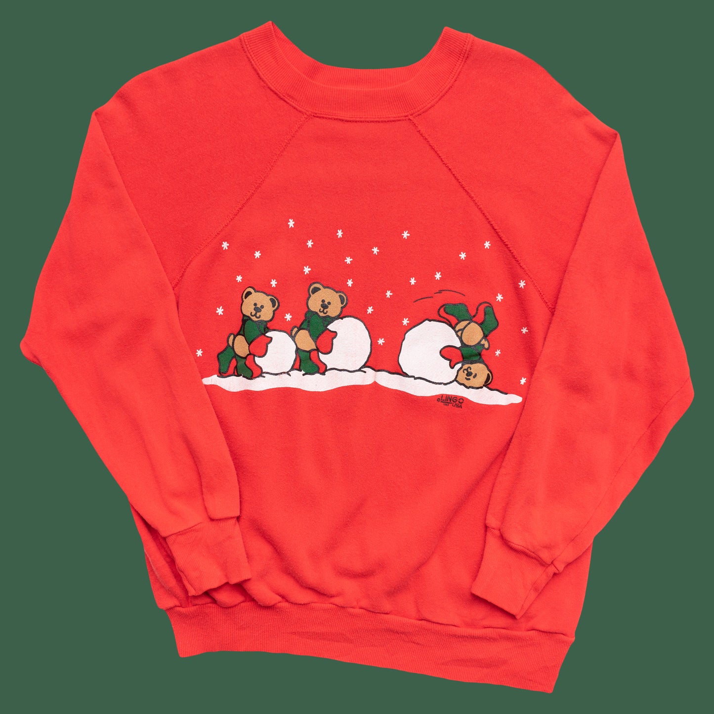 80s Teddy Weihnachts Sweater, S