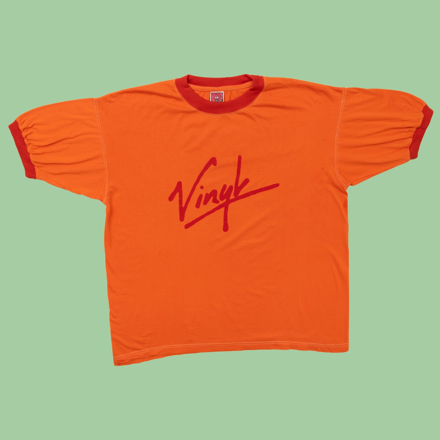 Deadstock Vinyl Ringer T Shirt, XL
