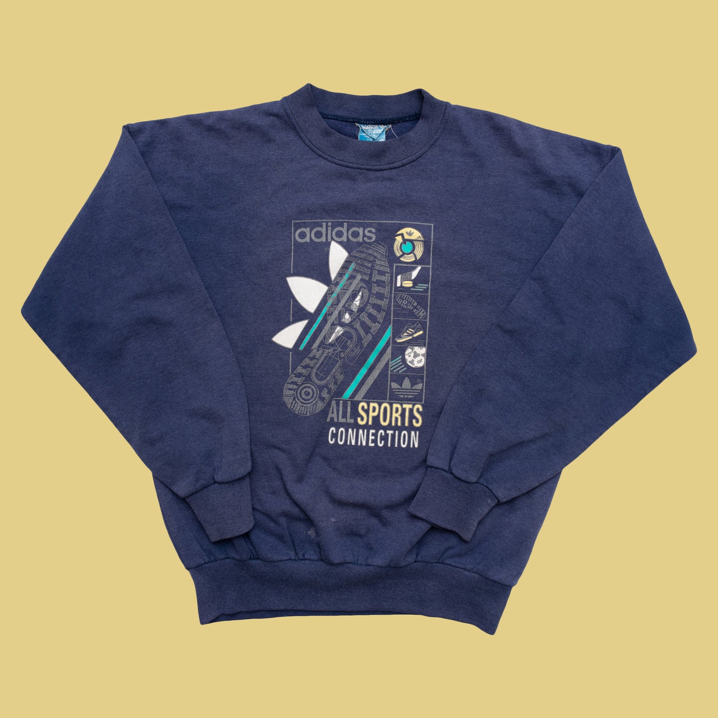 80s Adidas All Sports Sweater, S-M