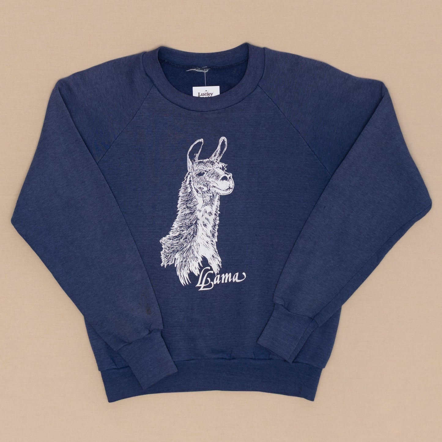 80s Llama Sweater, Womens M
