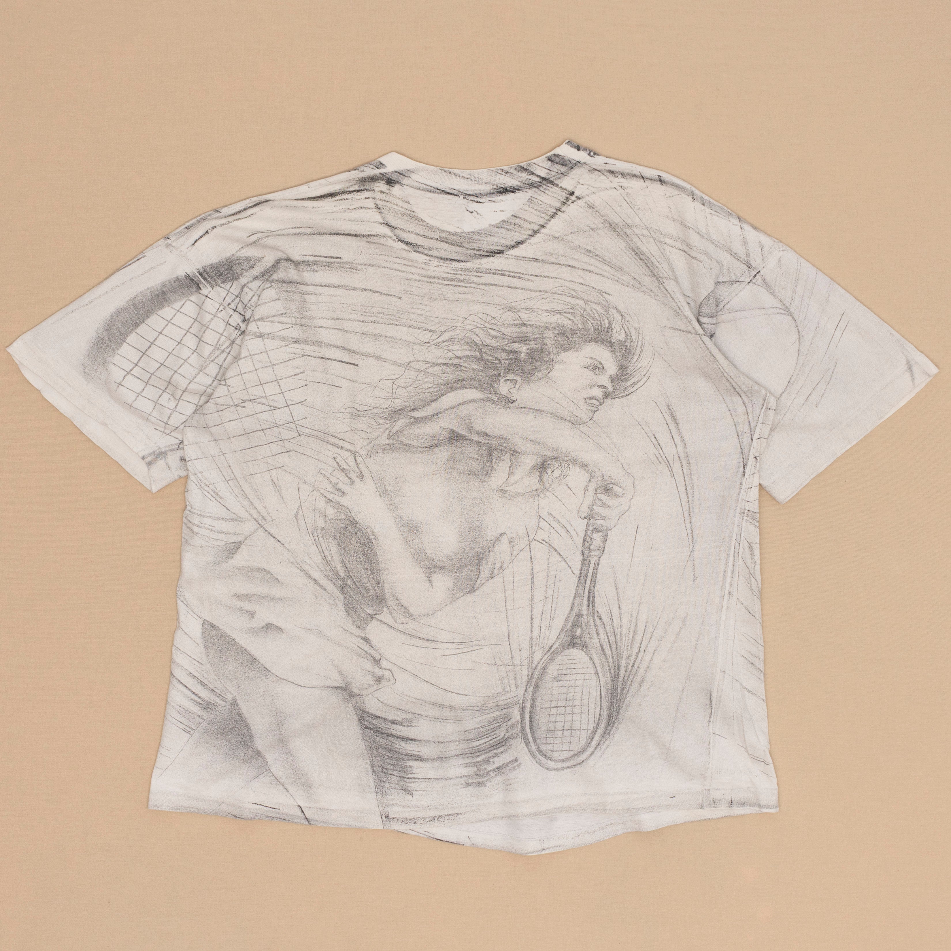 Tennis AOP T Shirt, XL
