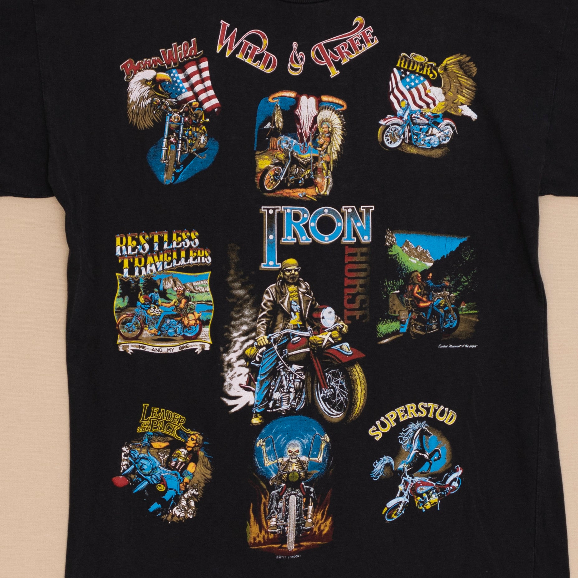 Iron Horse Wild&Free T Shirt, M-L