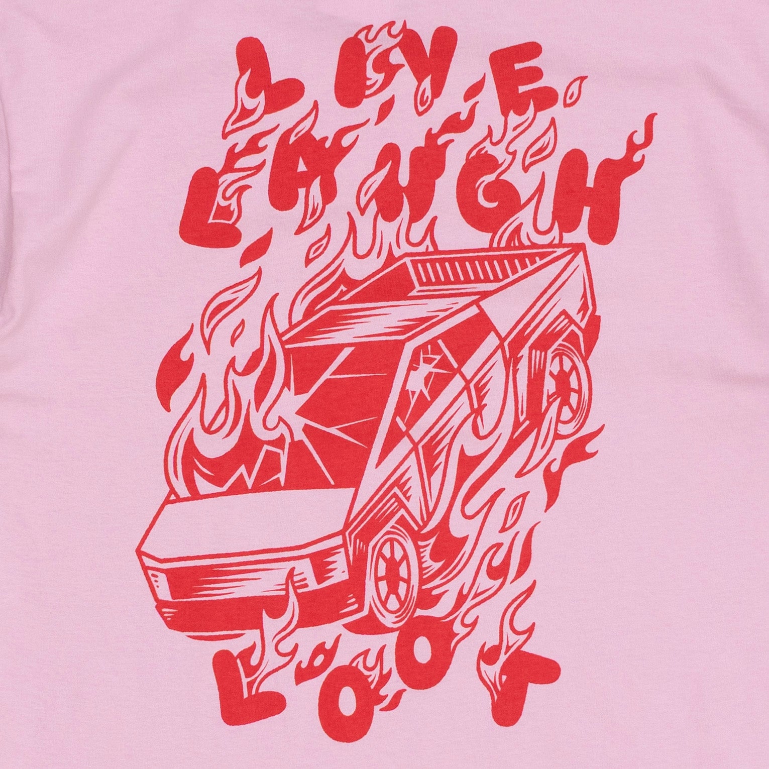 Live Laugh Loot T Shirt (rosa)